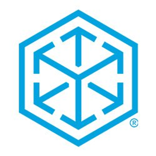 A stylized blue CH Robinson logo featuring a geometric shape representing global logistics and supply chain solutions