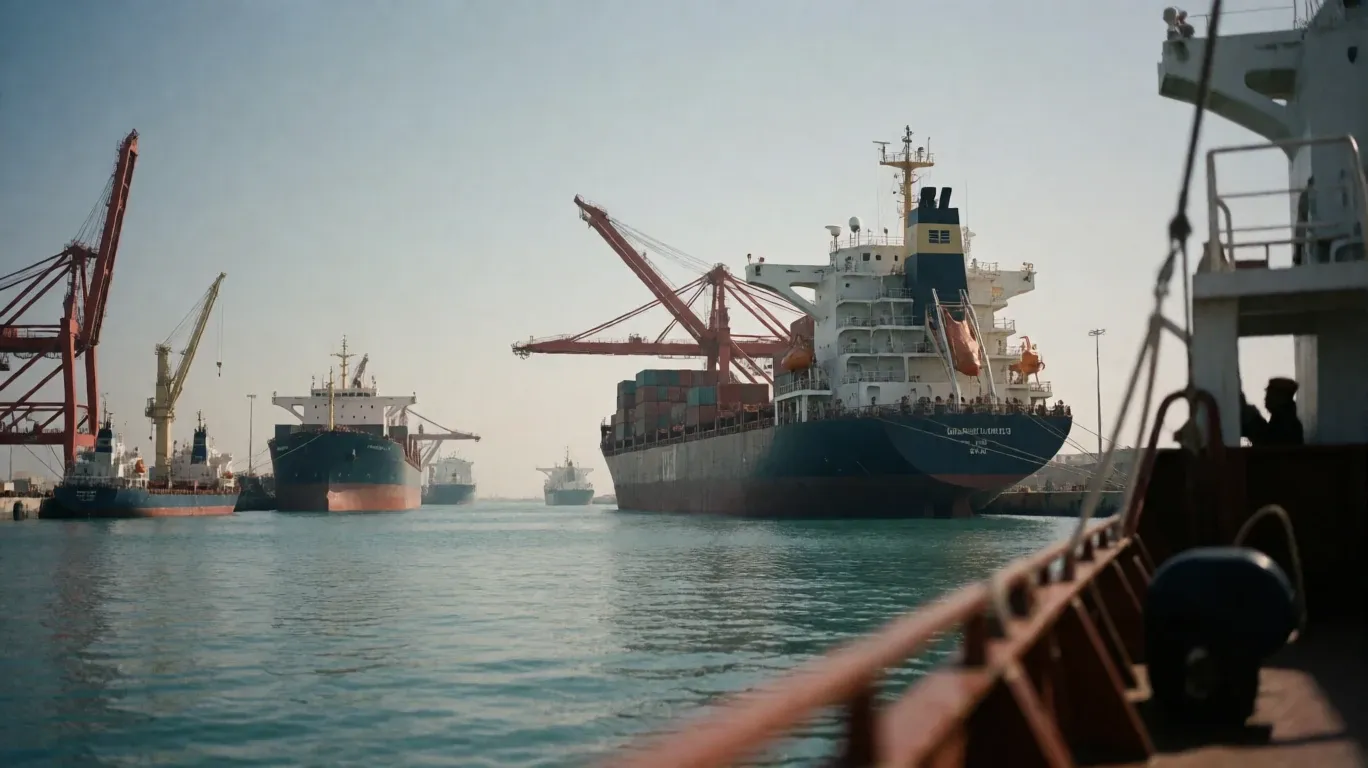 Hormuz Deadlock Drives Gulf Container Rates to Record Peaks hero (Krea 2 Turbo generated)