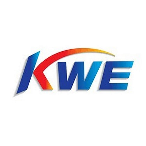 Kintetsu World Express logo features a stylized red and blue globe with the company name in white