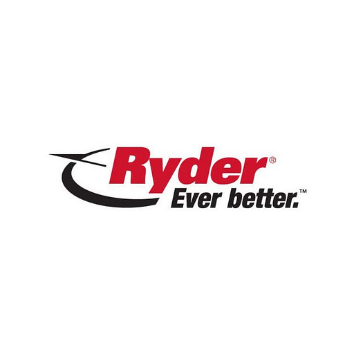 The Ryder System logo displays a dark blue shield with the company name in white letters
